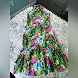 Tommy Bahama Floral Halter Style Maxi Dress